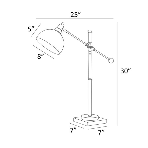 Sketch of a desk lamp
